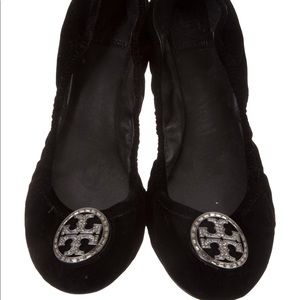 Black Velvet Tory Burch  Flats